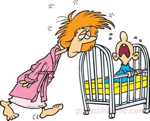 علل نخوابیدن نوزاد در شب